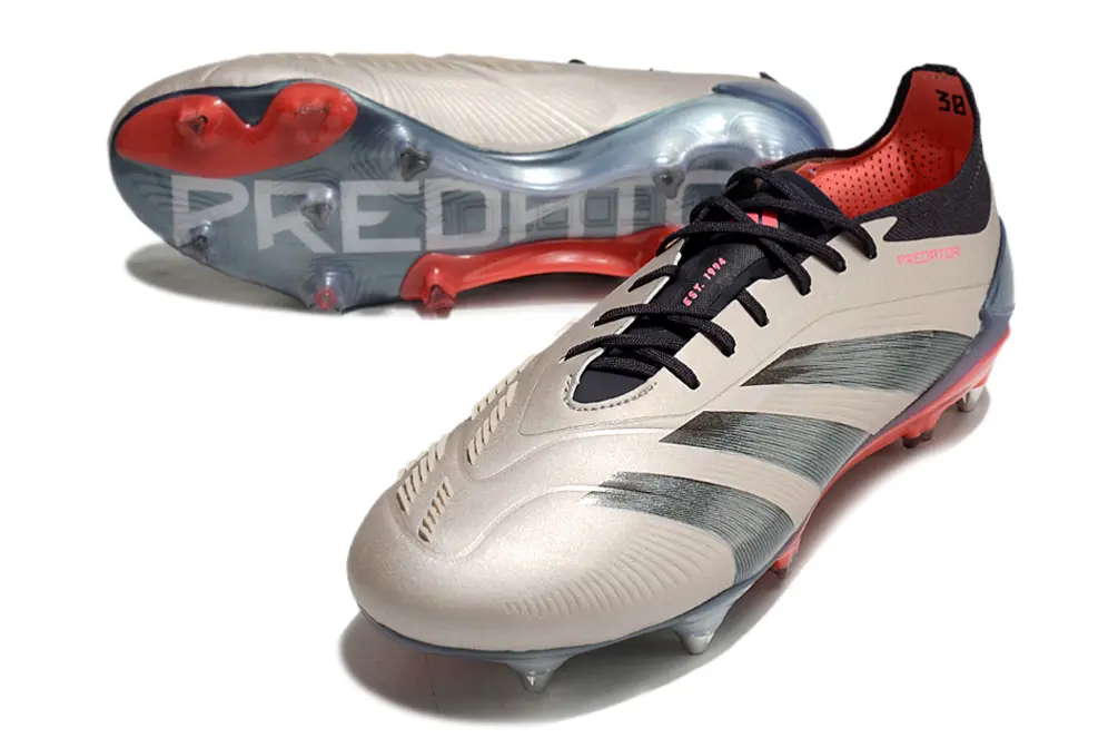 Adidas Predator 24 Elite SG - Cream/Black/Crimson