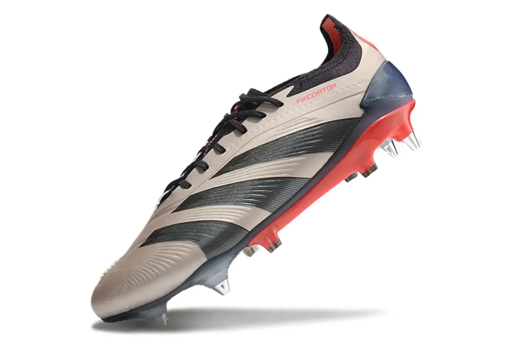 Adidas Predator 24 Elite SG - Cream/Black/Crimson