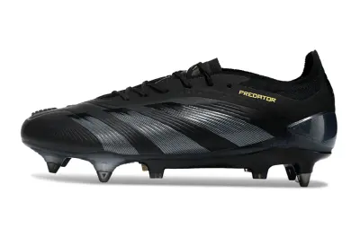 Adidas Predator 24 Elite SG - Black/Midnight Grey/Gold