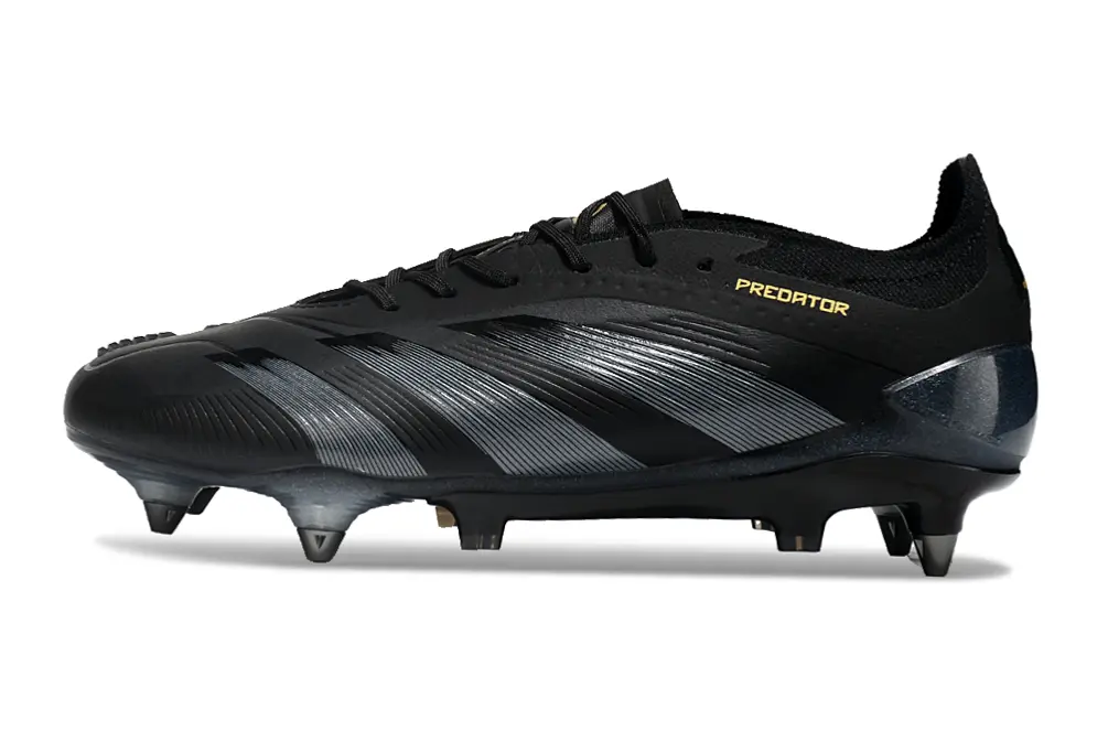 Adidas Predator 24 Elite SG - Black/Midnight Grey/Gold