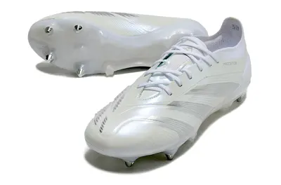 Adidas Predator 24 Elite SG - White/Iridescent White/Glacial White