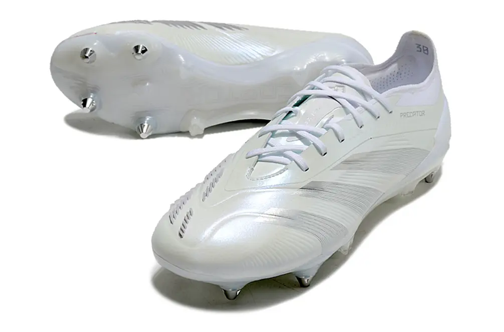Adidas Predator 24 Elite SG - White/Iridescent White/Glacial White