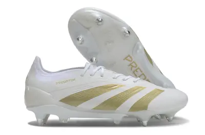 Adidas Predator 24 Elite SG - White/Bright Gold/Metallic White