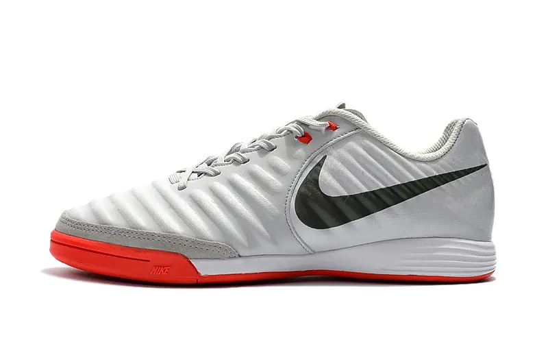 Nike Tiempo Ligera IV IC - Gray/Bright Red/Charcoal Green