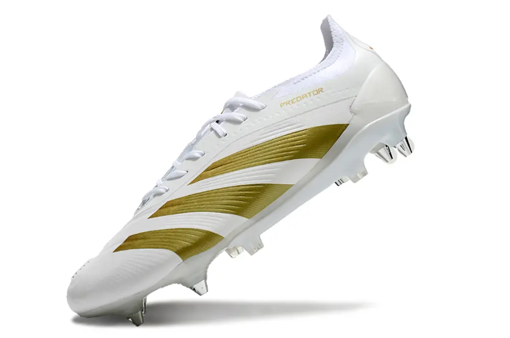 Adidas Predator 24 Elite SG - White/Bright Gold/Metallic White