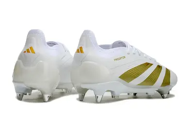 Adidas Predator 24 Elite SG - White/Bright Gold/Metallic White