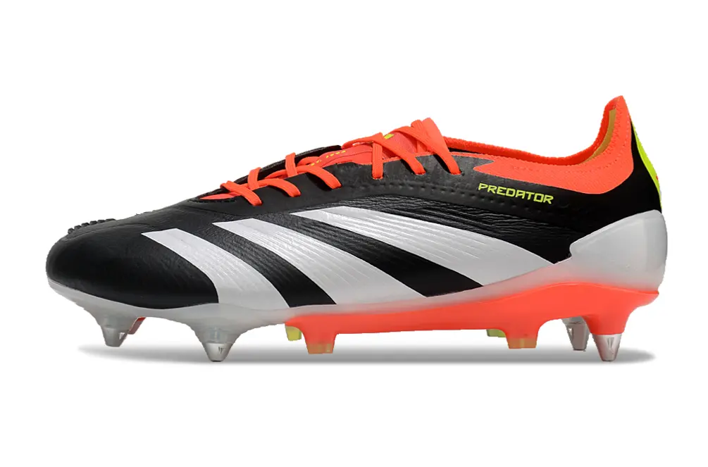 Adidas Predator 24 Elite SG - Black/Neon Orange/White