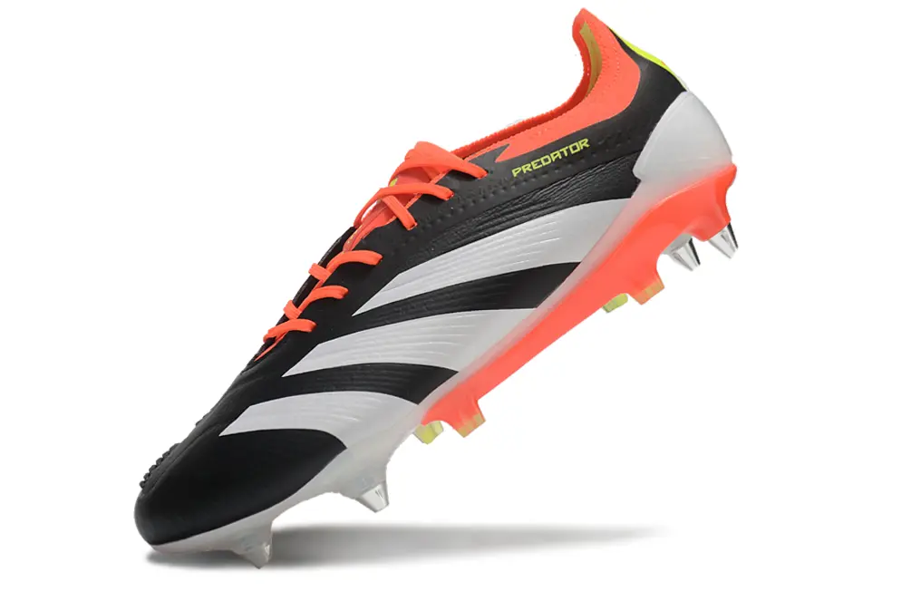 Adidas Predator 24 Elite SG - Black/Neon Orange/White