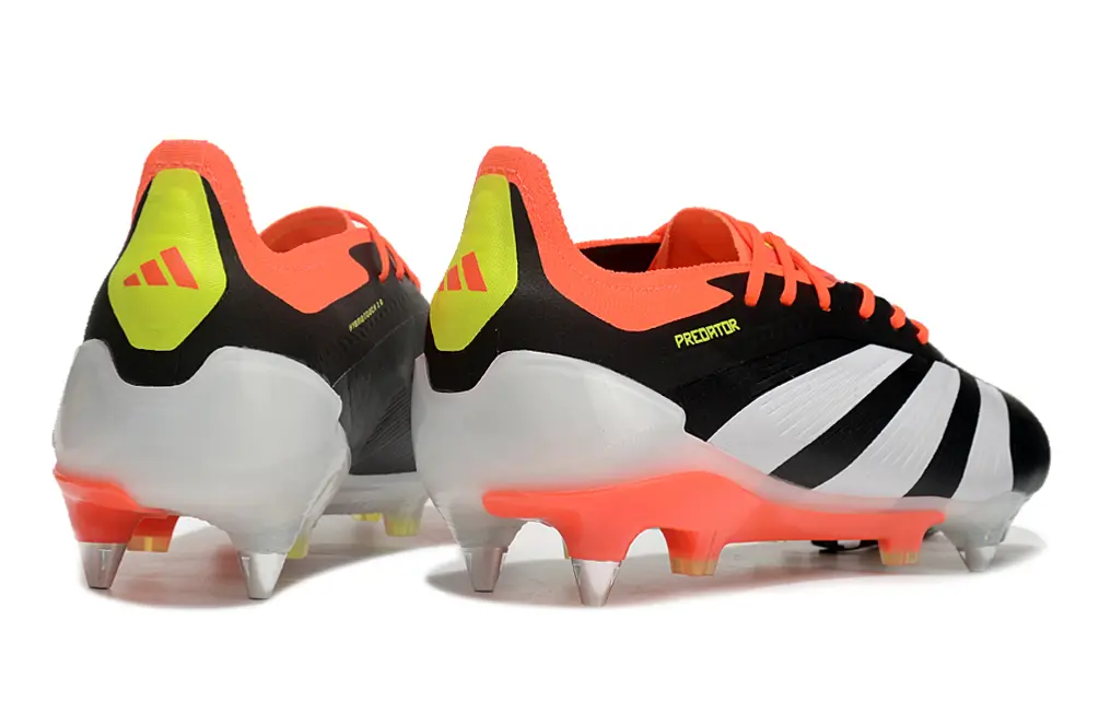 Adidas Predator 24 Elite SG - Black/Neon Orange/White