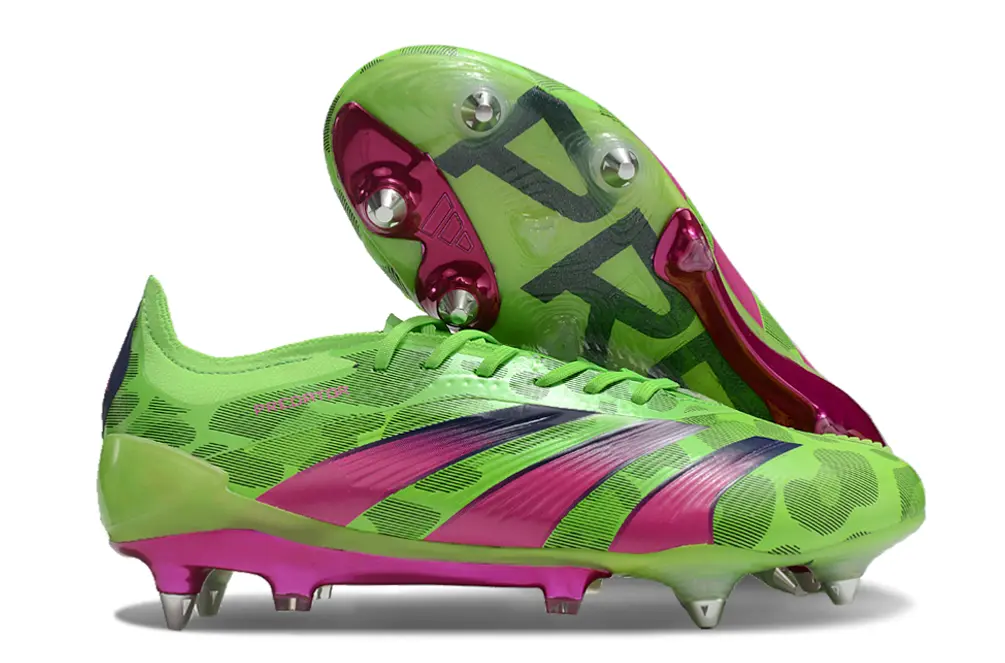 Adidas Predator 24 Elite SG - Green/Vibrant Green/Fuchsia Pink