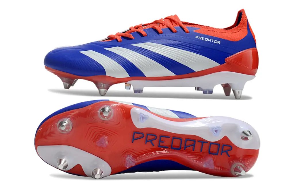 Adidas Predator 24 Elite SG - Blue/Fiery Red/White