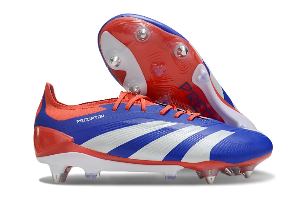 Adidas Predator 24 Elite SG - Blue/Fiery Red/White