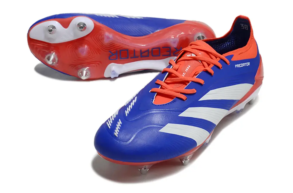 Adidas Predator 24 Elite SG - Blue/Fiery Red/White