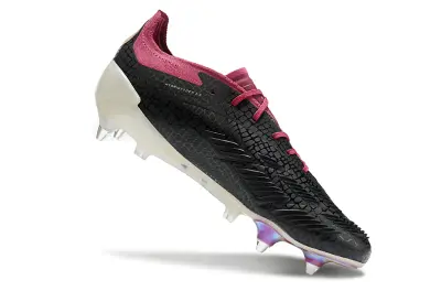 Adidas Predator 24 Elite SG - Black/Crimson Red/Iridescent White
