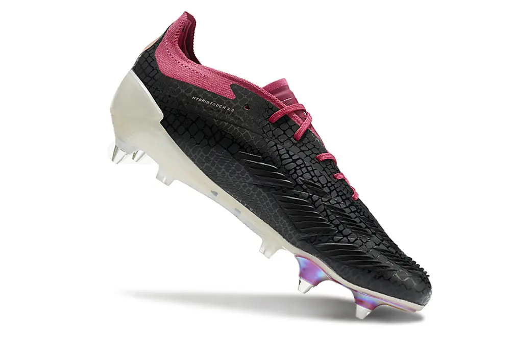 Adidas Predator 24 Elite SG - Black/Crimson Red/Iridescent White