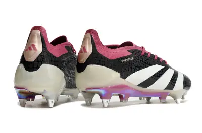 Adidas Predator 24 Elite SG - Black/Crimson Red/Iridescent White