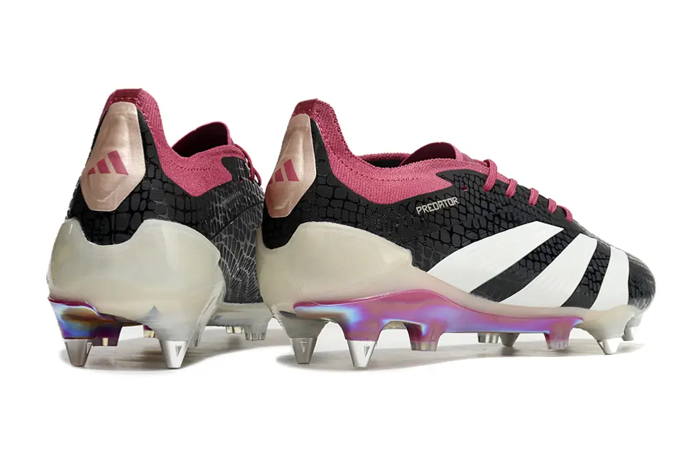Adidas Predator 24 Elite SG - Black/Crimson Red/Iridescent White