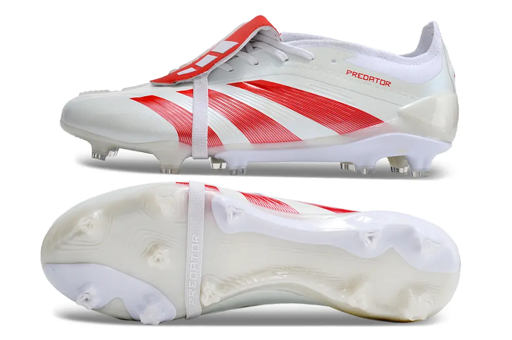 Adidas Predator Elite Foldover Tongue FG - White/Red Blaze/Crystal White