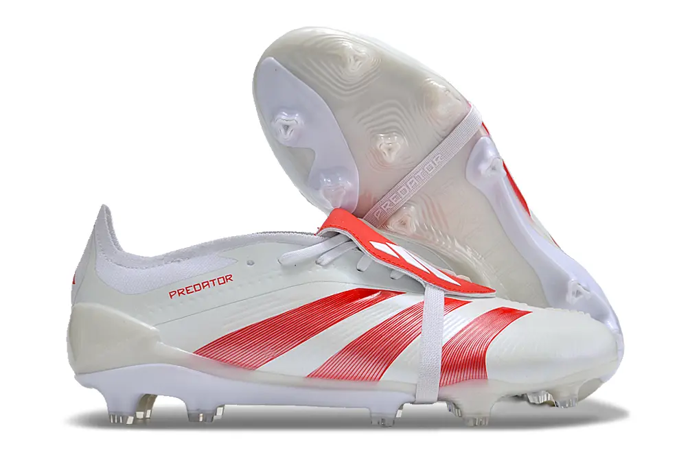 Adidas Predator Elite Foldover Tongue FG - White/Red Blaze/Crystal White