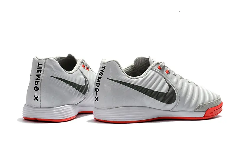 Nike Tiempo Ligera IV IC - Gray/Bright Red/Charcoal Green