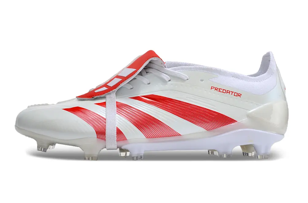 Adidas Predator Elite Foldover Tongue FG - White/Red Blaze/Crystal White