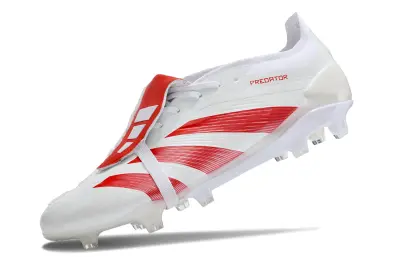 Adidas Predator Elite Foldover Tongue FG - White/Red Blaze/Crystal White