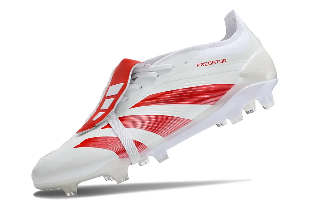 Adidas Predator Elite Foldover Tongue FG - White/Red Blaze/Crystal White