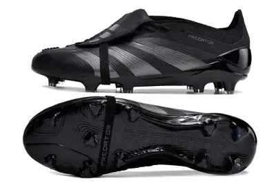 Adidas Predator Elite Foldover Tongue FG - Black/Midnight Black/Sleek Charcoal