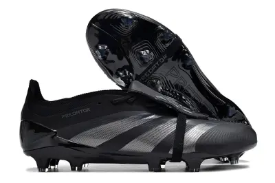 Adidas Predator Elite Foldover Tongue FG - Black/Midnight Black/Sleek Charcoal