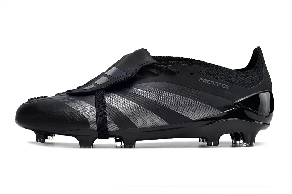 Adidas Predator Elite Foldover Tongue FG - Black/Midnight Black/Sleek Charcoal