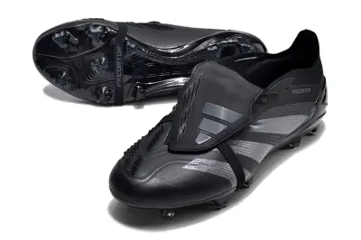 Adidas Predator Elite Foldover Tongue FG - Black/Midnight Black/Sleek Charcoal