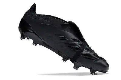 Adidas Predator Elite Foldover Tongue FG - Black/Midnight Black/Sleek Charcoal