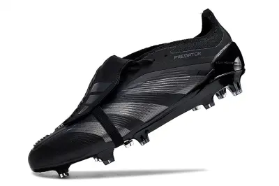 Adidas Predator Elite Foldover Tongue FG - Black/Midnight Black/Sleek Charcoal