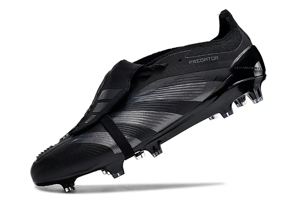 Adidas Predator Elite Foldover Tongue FG - Black/Midnight Black/Sleek Charcoal