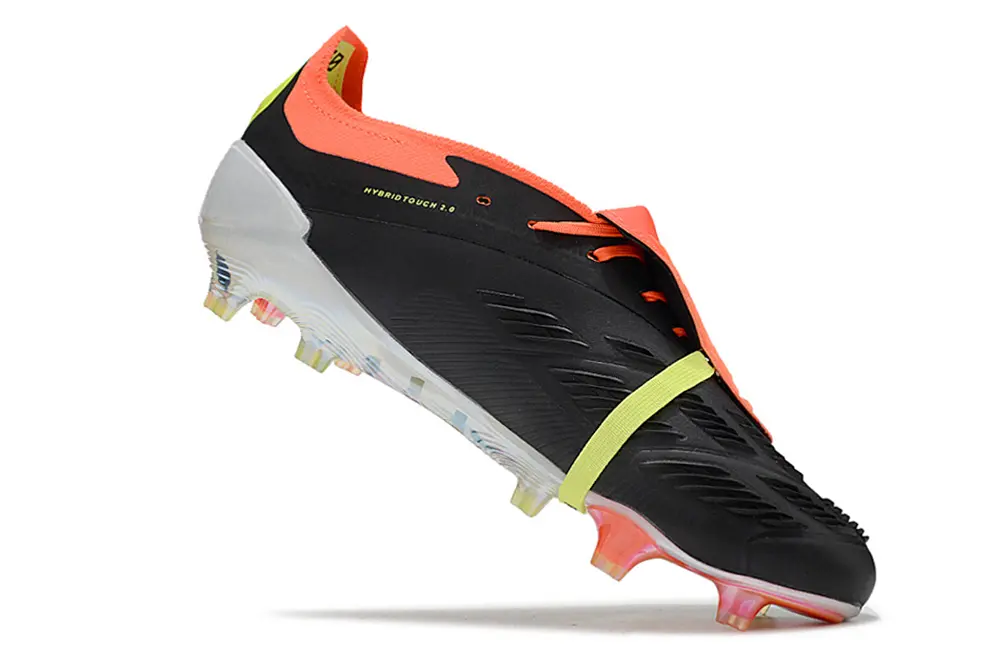 Adidas Predator Elite Foldover Tongue FG - Black/Flame Orange/Neon Yellow
