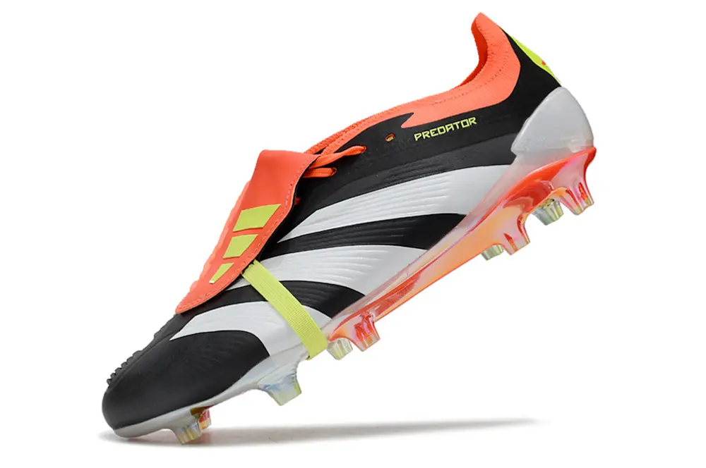 Adidas Predator Elite Foldover Tongue FG - Black/Flame Orange/Neon Yellow