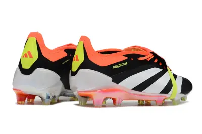 Adidas Predator Elite Foldover Tongue FG - Black/Flame Orange/Neon Yellow