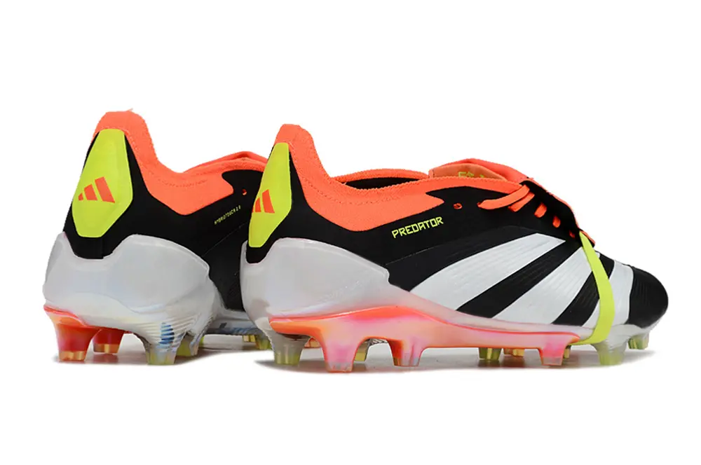 Adidas Predator Elite Foldover Tongue FG - Black/Flame Orange/Neon Yellow
