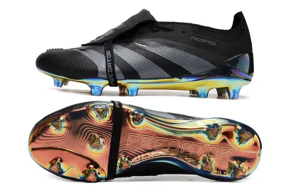 Adidas Predator Elite Foldover Tongue FG - Black/Iridescent Blue/Iridescent Bronze