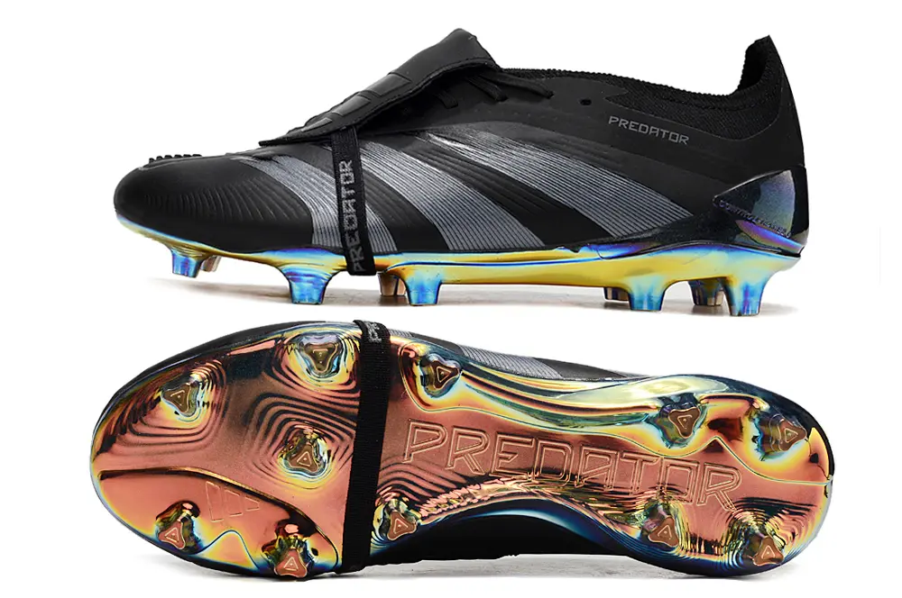 Adidas Predator Elite Foldover Tongue FG - Black/Iridescent Blue/Iridescent Bronze