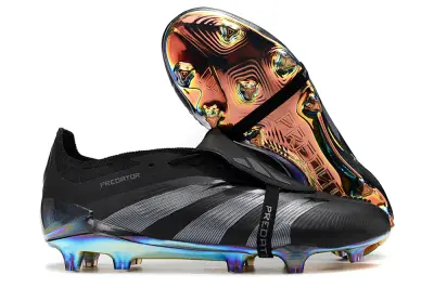 Adidas Predator Elite Foldover Tongue FG - Black/Iridescent Blue/Iridescent Bronze