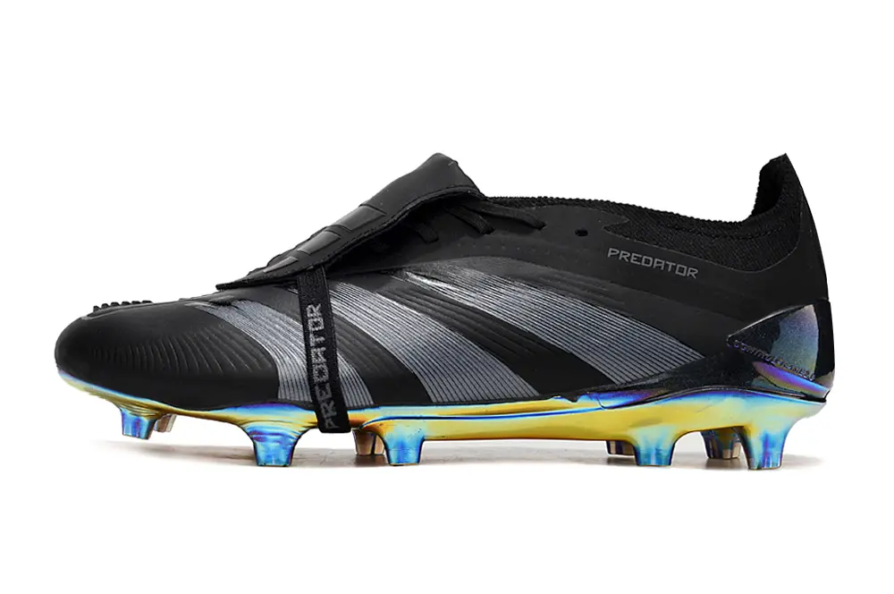 Adidas Predator Elite Foldover Tongue FG - Black/Iridescent Blue/Iridescent Bronze