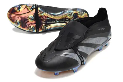 Adidas Predator Elite Foldover Tongue FG - Black/Iridescent Blue/Iridescent Bronze