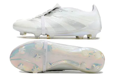 Adidas Predator Elite Foldover Tongue FG - White/Crystal White/Shimmering Silver