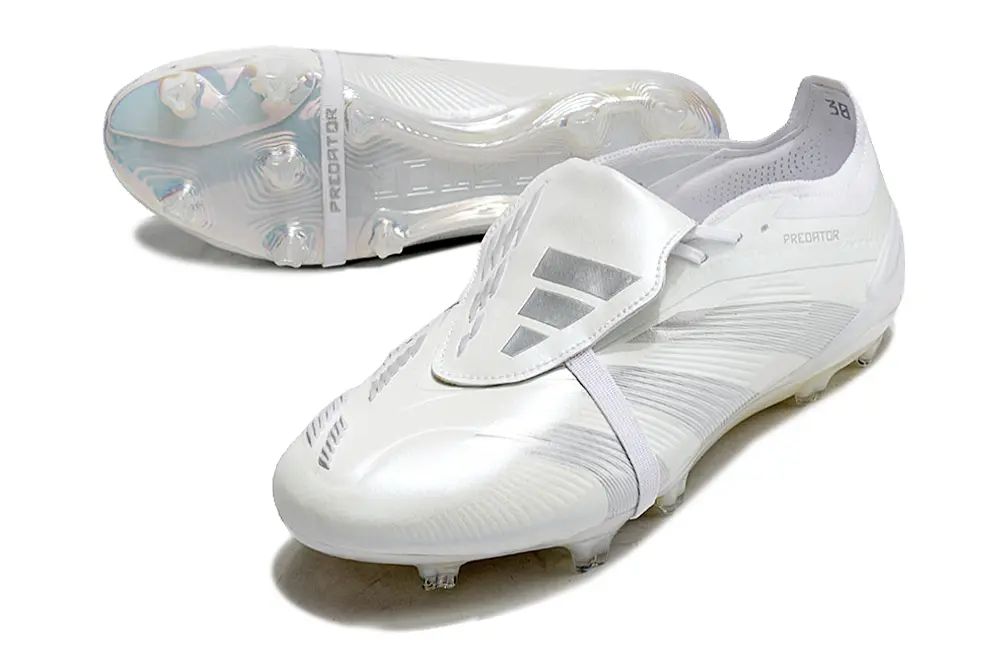 Adidas Predator Elite Foldover Tongue FG - White/Crystal White/Shimmering Silver