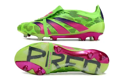 Adidas Predator Elite Foldover Tongue FG - Green/Electric Lime/Hot Pink