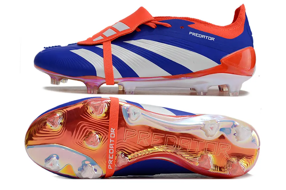 Adidas Predator Elite Foldover Tongue FG - Blue/Electric Blue/Fire Red