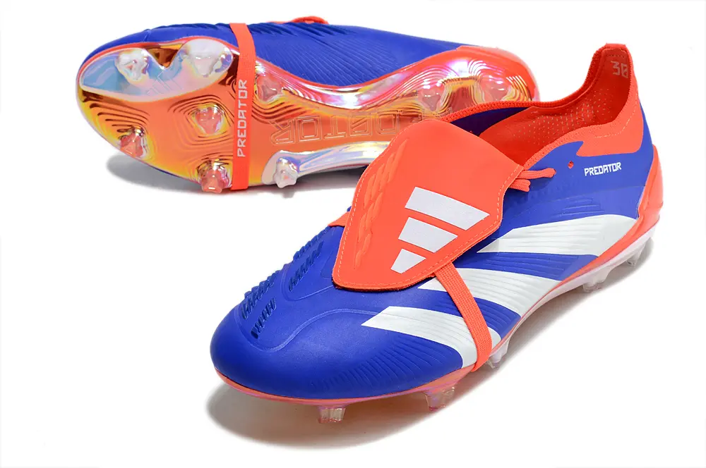 Adidas Predator Elite Foldover Tongue FG - Blue/Electric Blue/Fire Red