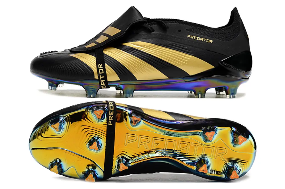 Adidas Predator Elite Foldover Tongue FG - Black/Gold/Black