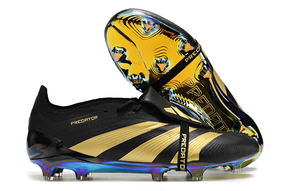 Adidas Predator Elite Foldover Tongue FG - Black/Gold/Black